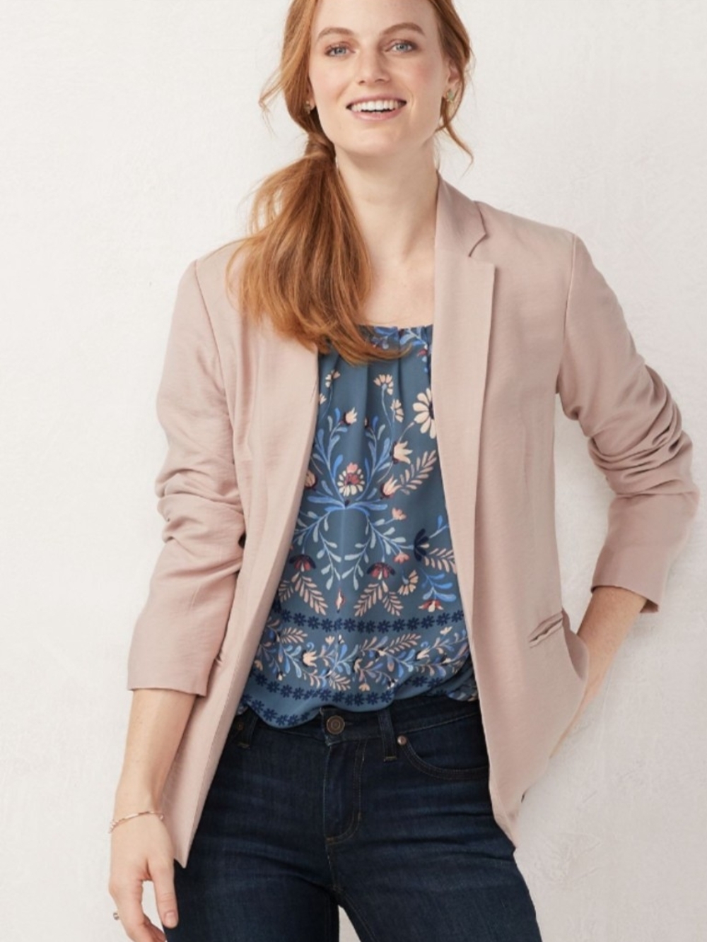 LC Lauren Conrad Dusty Rose Tailored Blazer- XL